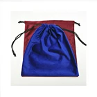 wholesale Flannel Jewelry Gift Bag pack Can print logo Velvet Drawstring Pouch