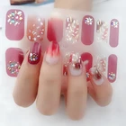 Beautysticker Self Adhesive 3D Design Nail Art Sticker Tip Colorful Flower Decoration Decals Stickers