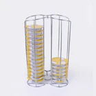 YZ1316C 32 Coffee Pack Iron Chrome Plated Metal Wire Home Coffee Capsule Holder Display Rack For Tassimo