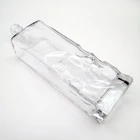 Vodka Vodka Wholesale 750ml Square Letter Embossed Vodka Gin Rum Tequila Beverage Bottle