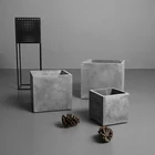 Pot Clay Modern Simple Square Cement Pot Interior Creative Green Roo Meaty Balcony Nordic Wind Large Magnesium Clay Pot
