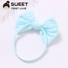 Girls Headband Baby Solid Color Hairband Kids Bowknot Hair Accessories