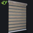 STARDECO Zebra Roller Motorized Blinds High Quality Fabric Horizontal Windows Shades