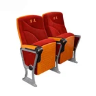 FM-206 Aluminum Alloy Foot High Density Cushion Folding Seat Theater Auditorium Chair