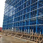 Space saving rack clad stackable warehouse storage racking factory