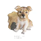 Plant Pots Resin Crafts Cute Dog Statue With Modern Plant Pots For Garden Decoration