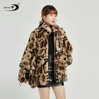 Rabbit Fur Coat Rex Rabbit Furfur Fur Down Coat Ice Fox Wholesale Casual Leopard Print Girls Natural Rabbit Fur Coat