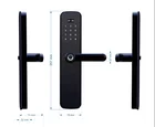 Zinc Alloy Biometric semiconductor fingerprint smart door lock