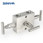 3 Valve Manifold Pressure Transmitter DPT High Pressure Instrument Isolate Equalize 6000 PSI Remote Mounting 1/2NPT