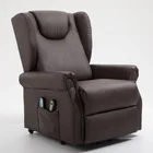 Electric Power Control Living Room Microfiber 8 Point Vibration Massage Heat Leisure Lift Recliner Chair Sofa