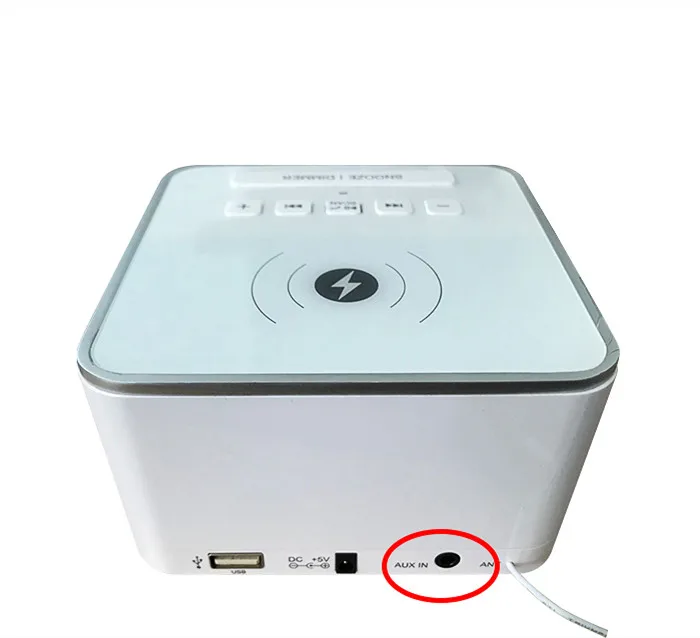wireless alarm clock speaker with Qi charging radio blue tooth music Remote control - ANKUX.COM