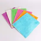 Wholesale antibacterial kitchen bamboo fiber cleaning cloth household dish towel