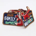 Custom small embroidery patches and iron them and stick them on the clothes