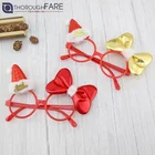 Christmas Glasses Frame Cute Kids Adult Ornaments Cartoon Decor Evening Party Toy Child Eyeglasses Novelty Xmas Rabbit Gift