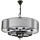 Unique vintage hotel banquet hall rustic lighting black metal iron chandelier