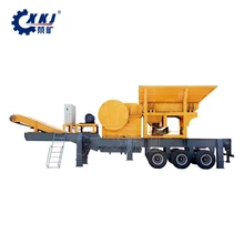 Mobile concrete crushing equipment, mobile crushing and screening unit, granite mobile crusher plant price