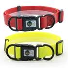 Wholesale Pet Supplies Reflective PVC Coated Nylon Strap Cute Custom Logo Flea and Tick Dog Collar For Dogs Cats
