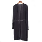 Custom Women Plus Size Angora Long Cardigan For Winter Pure Cashmere Knitting Cardigan Overcoat Fashion Sweater