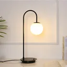 Nordic ins table lamp golden light luxury living room study post modern glass ball bedroom bedside lamp