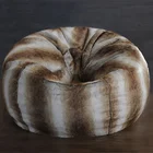 OEM wholesale Luxury Indoor Furniture faux fur or rabbit fur Bean Bag
