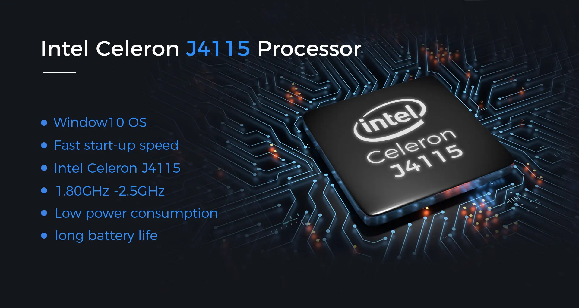 xidu intel celeron j4115 8gb 500gb ssd迷你电脑超迷你电脑,适用于