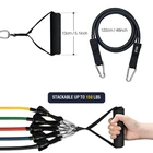 Small Elastic Exercise Yoga One Shaped Band Set Covered Resistance Tubes