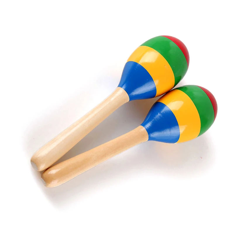 wooden maracas baby