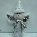 Wings Christmas 55cm Lighted Standing Spring Snowman With Wings And Scarf For Christmas Fabric Decoration