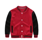 Byval wholesale Kids blank plain baseball fleece jackets