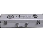 Professional carrying long hard white custom aluminum arrow case with logo