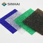 High temperature clear embossed polycarbonate solid roof sheet for skylight covers