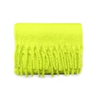 Logo Customization Plain Scarf High Quality Acrylic Material Plain Color Wholesale American Solid Color Green Scarves