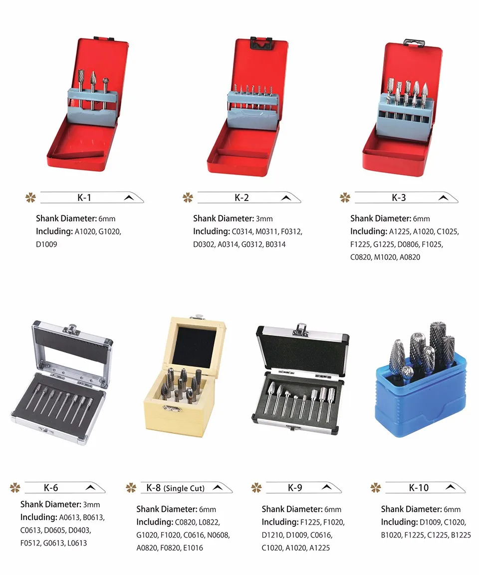 Hot Selling High Quality Tungsten Carbide Rotary File Burrs Set Buy