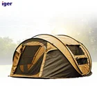 Family Tent Camping Outdoor 4-6 Person Boat Tent Big Family Fiberglass Pole Waterproof Outdoor Tent For Camping