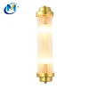 Vintage Retro New Indoor Gold Decorative Brass Glass Wall Lamp 2 Heads Wall lighting Sconces For Home Living Room Aisle Balcony