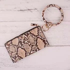 Women Leather Wallet Cell Phone Purse Clutch Wallet with Bangle Keychain
