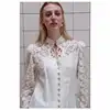 Summer Women Blouses Linen Tunic Shirt V Neck Big Bow Batwing Tie Loose Ladies Blouse Female Top For Tops 5XL 30% off