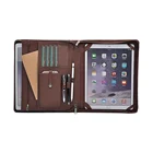 Manufacturer luxury organizer with diary promotion gift Leather Portfolio File Folder