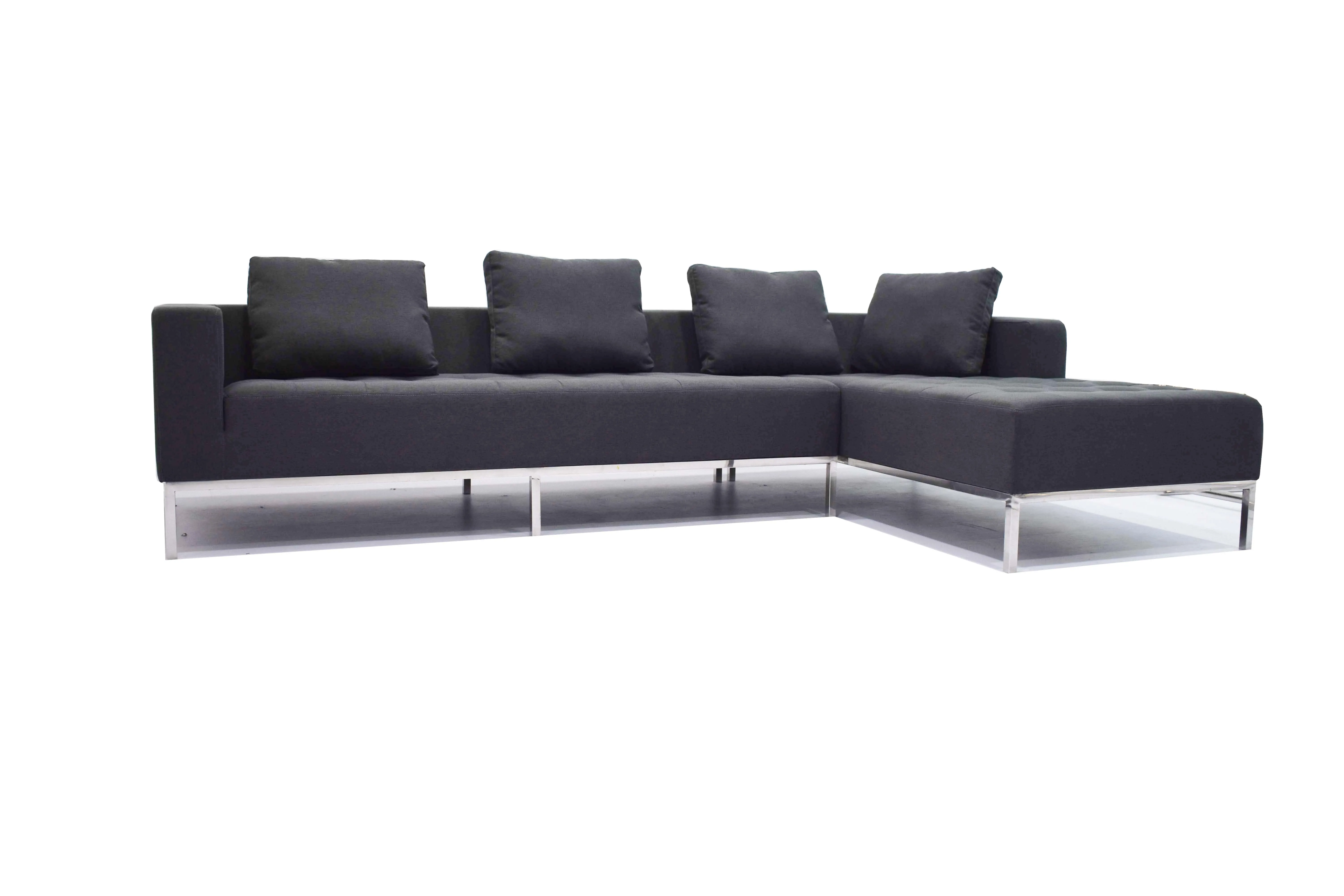 Modern Sectional sofa 5068, View Fabric L shape sofa, Gold furniture
