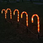 Holiday Romantic And Beautiful LED Holiday Umbrella Handle Light Christmas Tree Decoration Candy Cane Light