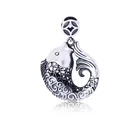 2020 fashion charm customized sterling silver jewelry necklace three dimensional fish pendant