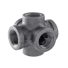 black pipe iron malleable fittings 90 degree elbow,tee,cross,extension,coupling,nipple,cap,plugs