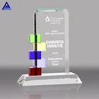 Unique Customized Crystal Plaque And Award Gift Crystal Plaque Gift Set For Awards