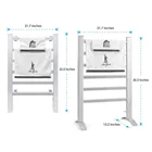 Towel Warmer Rack Freestanding 6 Bar Electric Warm Bath Towel Heater