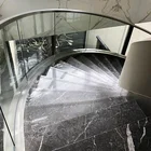 For Indoor Marble Stairs Iso Approved Led Marble Design Curved Staircase Steel Stairs