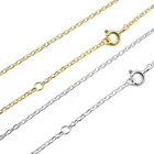 Wholesale 925 Sterling Silver Link Chain Classic Women Jewelry Silver 925 Cross Chain Necklace