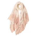 China Factory Direct Lace Scarf Hijab Women Cashmere Shawls With Flowers