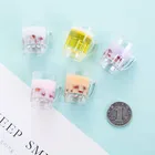 Keychain pendant pendant earrings accessories DIY earrings ear hook jewelry accessories DIY plastic cup