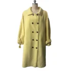 Office Lady style long style faux teddy fur coat