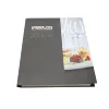 Custom hardcover plastic colourful glossy art paper cook book printing